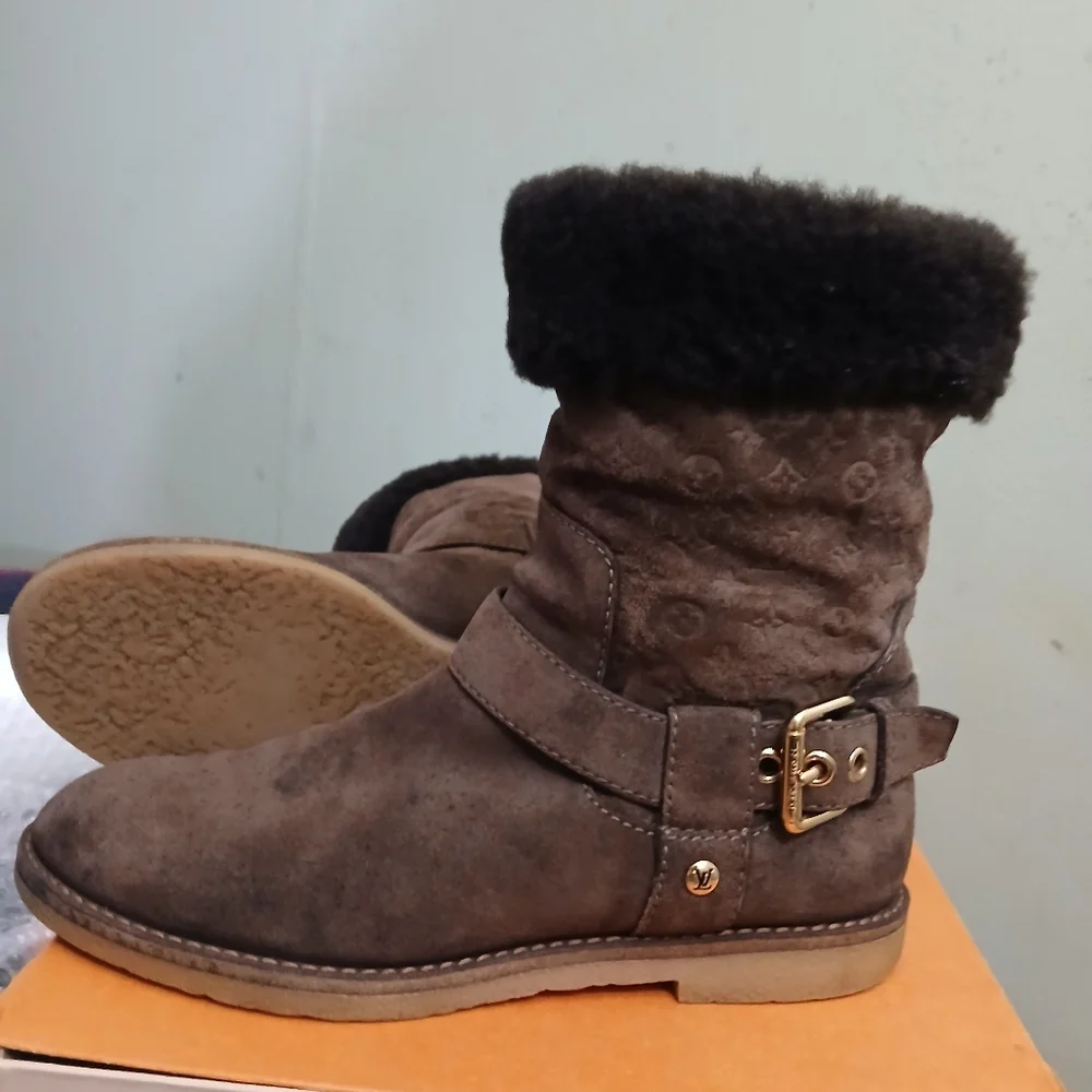 Authentiv Louis Vuitton Snowball Snow Boots/PreOwned/5 1/2-6 Good - Picture 9 of 17